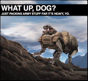UPDATE:  Video of Boston Dynamics Big Dog 2.0 (Alpha Dog, LS3, Whatev)