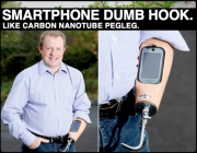 Prosthetic with Nokia Smartphone Dock: An Anachronism Trapped in an Anachronism!